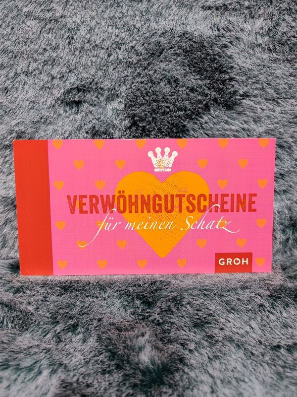 VerwÃ¶Hngutscheine FÃ¼R Meinen Schatz | Gutscheinbuch | Groh Verlag | Buch | Neu