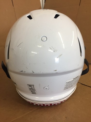 USED RIDDELL SPEED FOOTBALL HELMET - LARGE - METALLIC WHITE