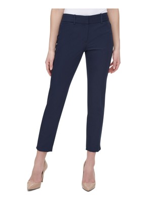 

TOMMY HILFIGER Женские темно-синие вечерние брюки прямого кроя, Navy, H03P5803
