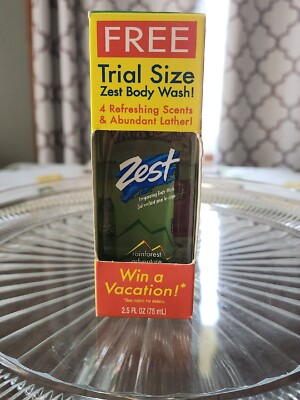 Zest Invigorating Body Wash Rainforest Adventure 2.5oz Discontinued