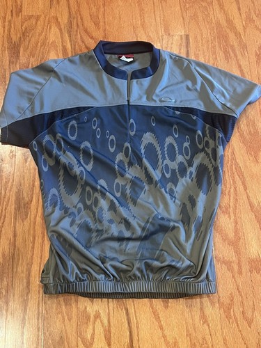 ウェア Oakley soft ware archive cycling shirt Vintage Oakley Software Cycling Jersey Mens Medium Blue Y2K