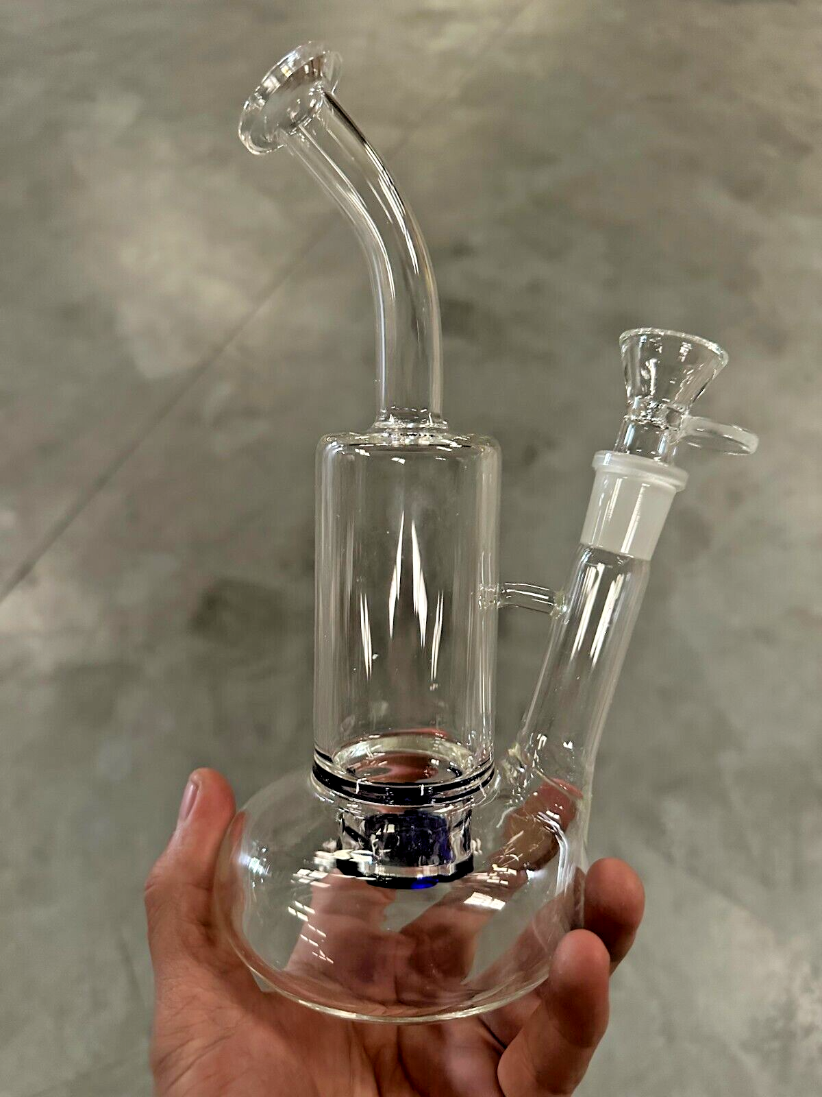 10" Tornado Glass Bongs 18.8mm Smoking Glass Water Pipe Medium Round handle