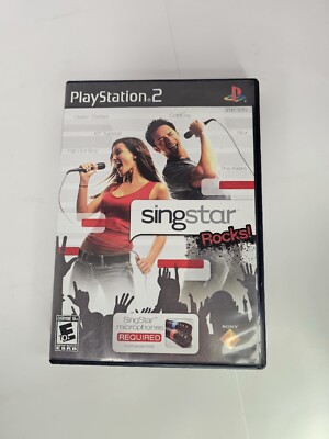 Singstar Rocks! Playstation 2 PS2 Video Game Complete VERY GOOD