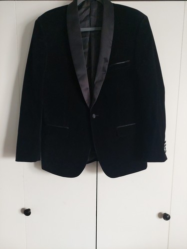 Mens Velvet Suit Jacket Blazer Sport Coat Size 42 Slim