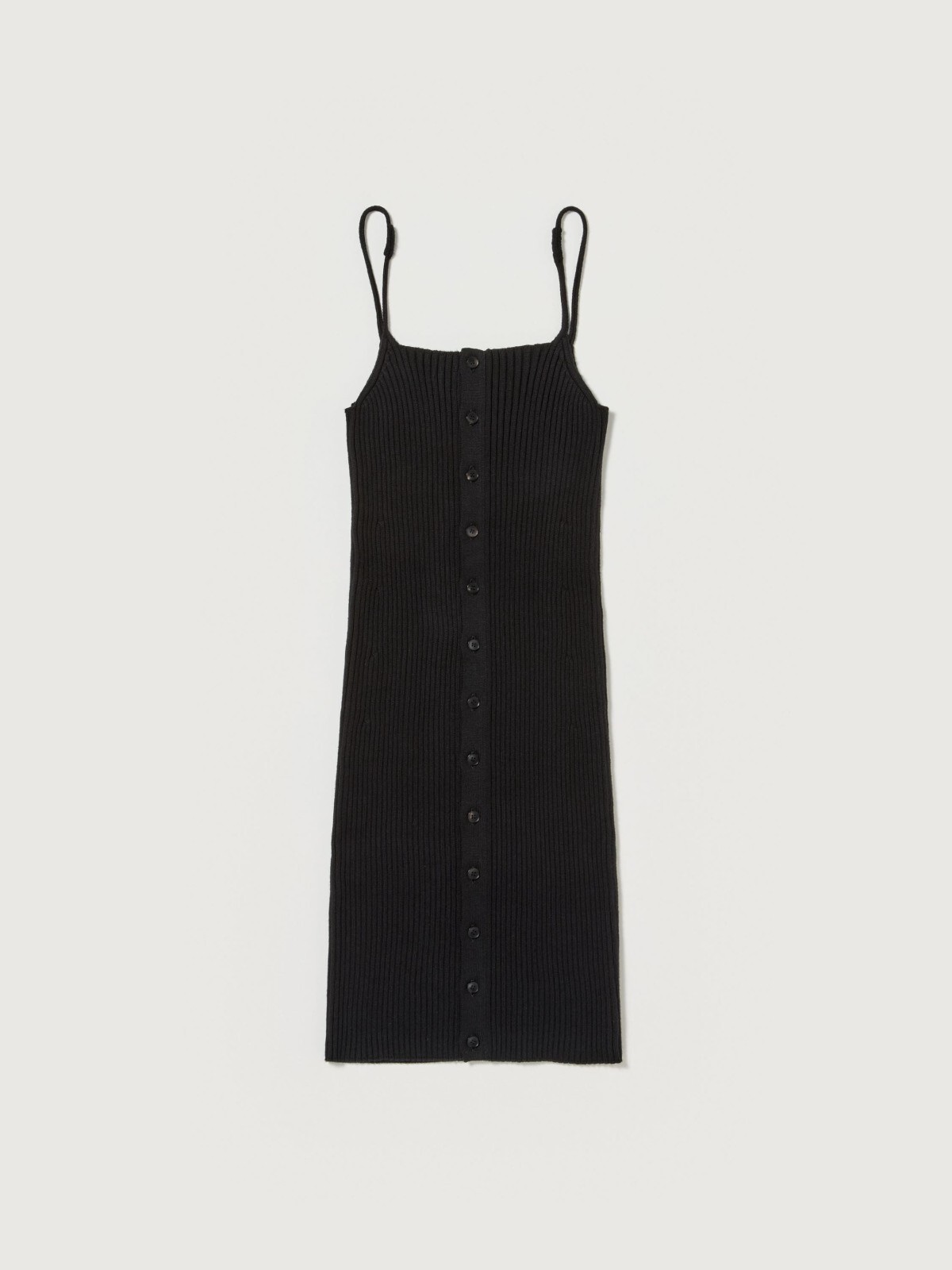 【AURALEE】COTTON SILK RIB KNIT MINI DRESS Cotton Silk Rib Mini Dress in Black