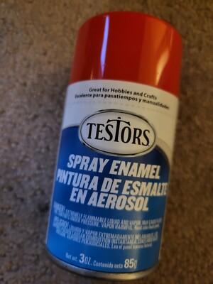 TESTORS SPRAY ENAMEL 1231 GLOSS BRIGHT RED