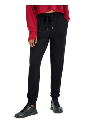 

IDEOLOGY Женские черные эластичные брюки в рубчик с карманами и кулиской на талии, Черный, 100129012MS