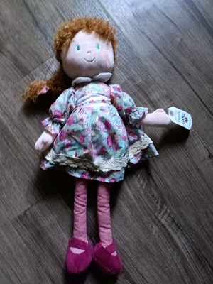 NWT Ganz Olivia Rag Doll with Brown Curly Hair, 20in 