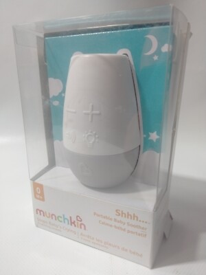 Munchkin Shhh Portable Baby Sleep Soother Sound Machine and Night Light