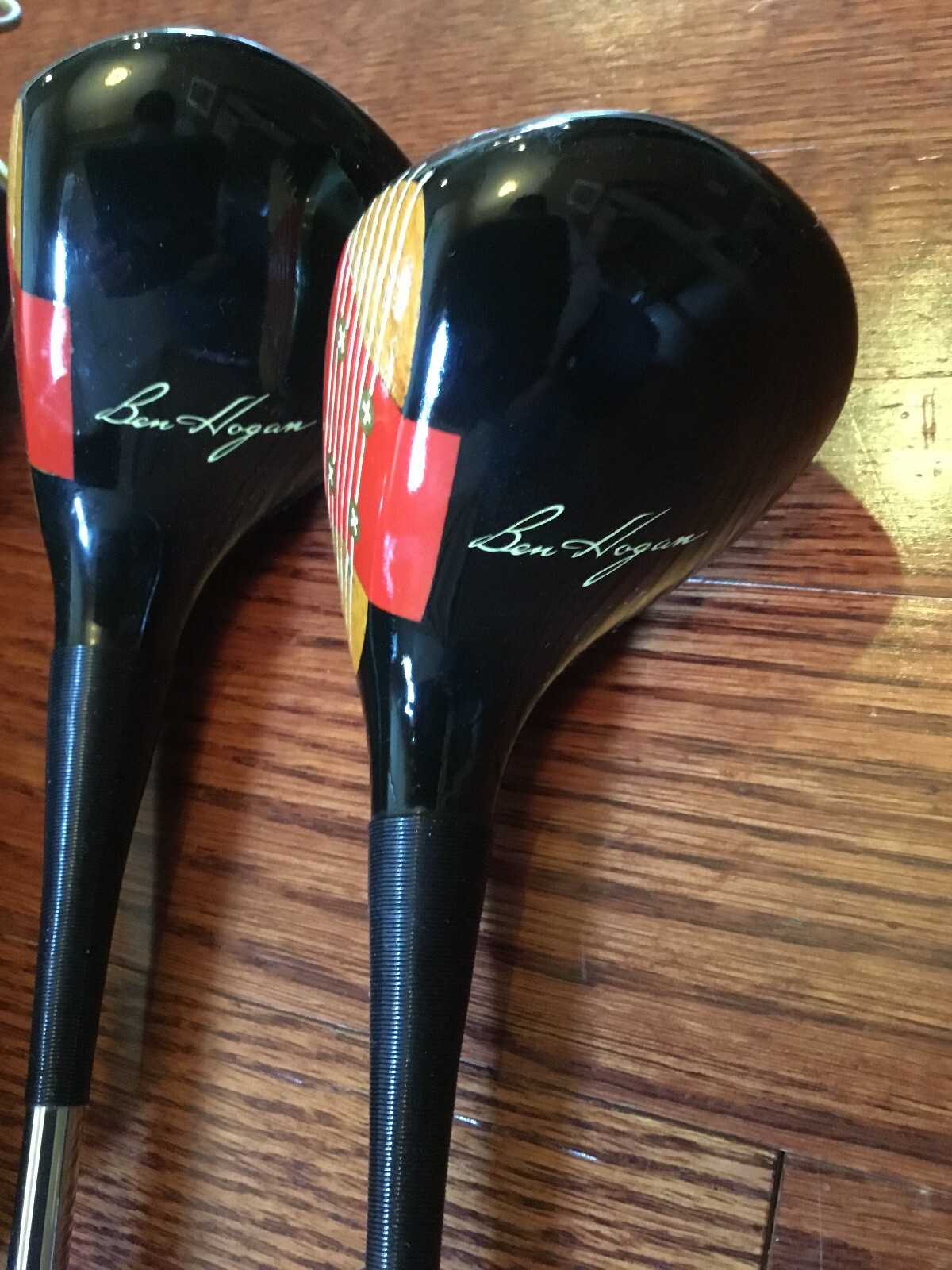 Vintage Golf Persimmon Ben Hogan Speed Slot 3 Wood & 4 Wood