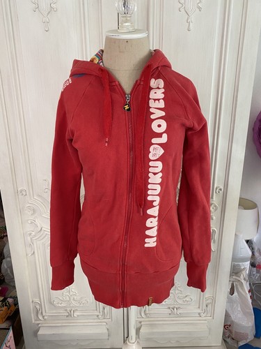 Harajuku Lovers Red Rare Y2K Hoodie Jacket Gwen LAMB