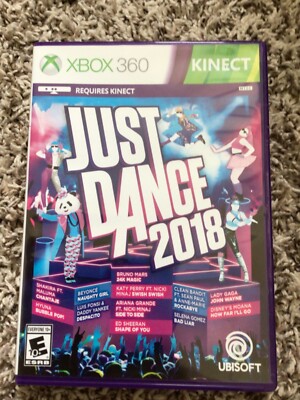 Just Dance 2018 (Xbox 360) Case & Disc TESTED