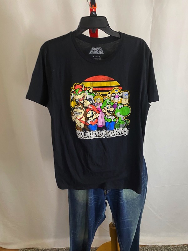 Super MArio Bros Cast Of Characters TEE T SHIRT XL Extra Large | eBay