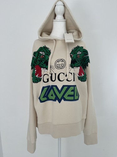 100% Authentic NWT Unisex Gucci Tiger Loved Print Beige 100% Authentic NWT Unisex Gucci Tiger Loved Print Beige