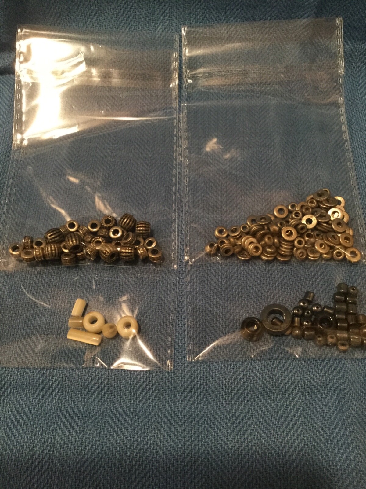 JEWELRY BEADS, PENDANTS, LOT 12 BAGS, MIXED, PRE OWNED.