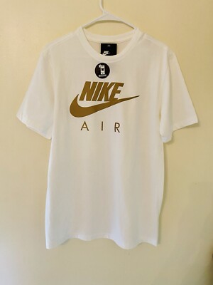 nike air reflective whitegold tee shirt small 186433026627