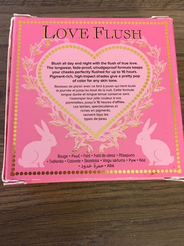Too Faced Love Flush Long Lasting Blush ‘Justify My Love’ BNIB & FS!