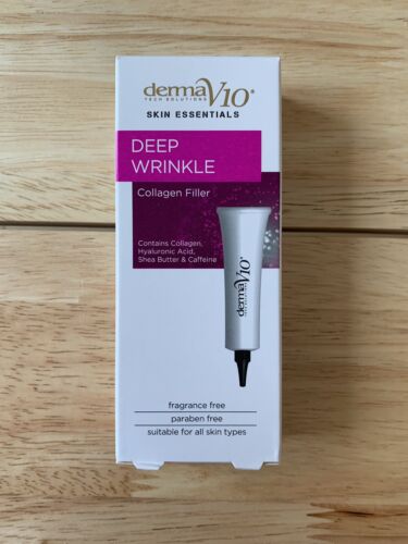 DERMA V10 Deep Wrinkle Anti-Ageing Collagen Filler Face Cream 15ml BNIB X2