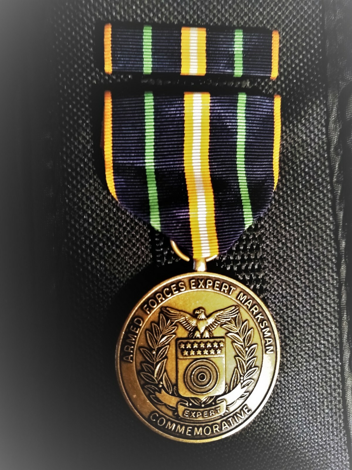 KOREAN WAR ERA USMC Service MEDALS with ribbons, MARKSMAN, RESERVES, ANODIZED