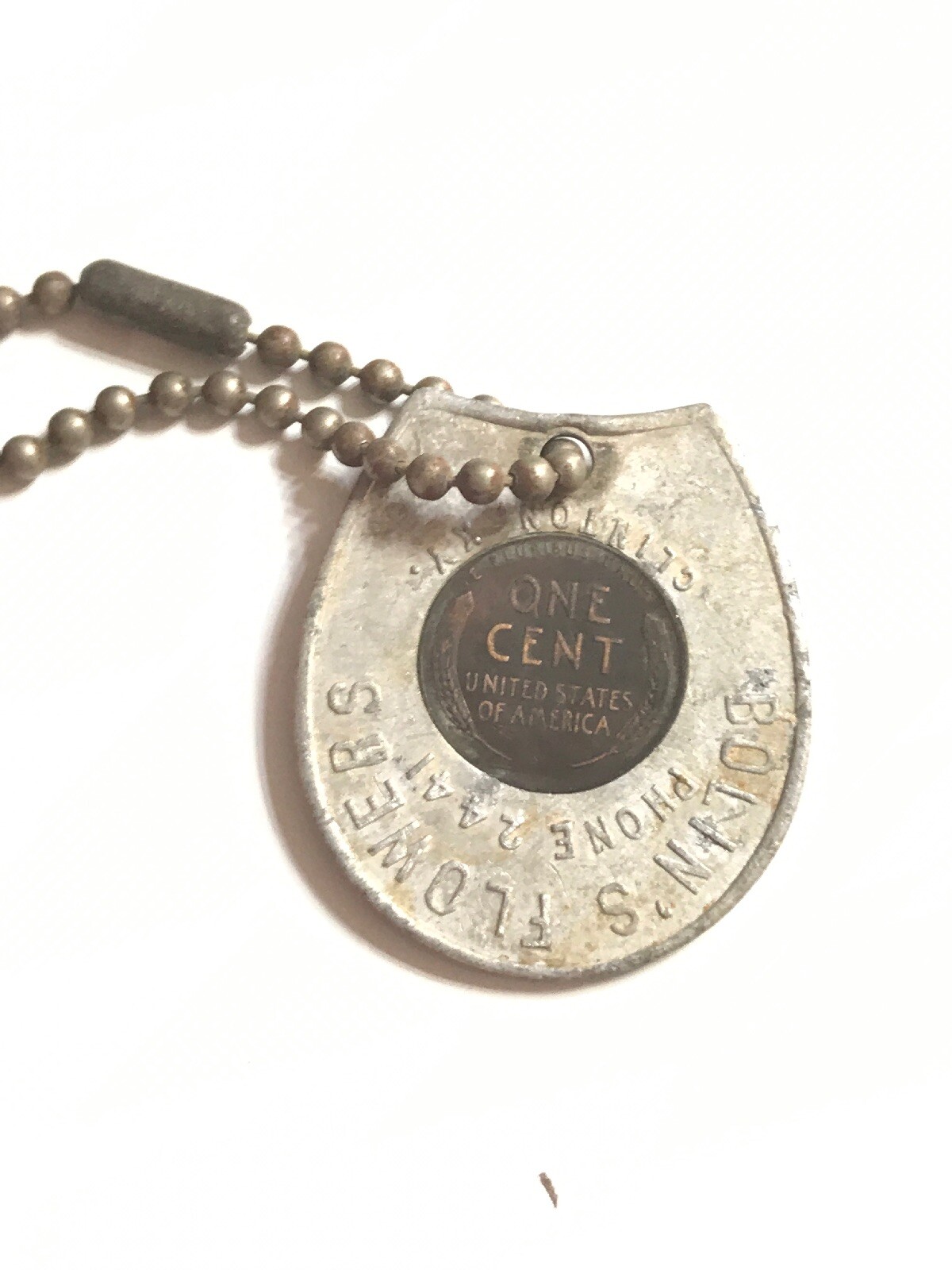 1948 Bolins Flowers Clinton Kentucky Keep Me And Never Go Broke Wheat Cent