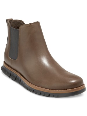 

Мужские коричневые водонепроницаемые комфортные туфли COLE HAAN с круглым носком на танкетке Челси 8,5 м, Коричневый, C36162