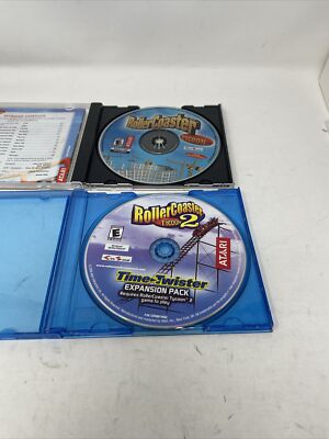 ATARI RollerCoaster Tycoon CIB (PC, 1999) , ATARI Roller Coaster Tycoon 2 2003