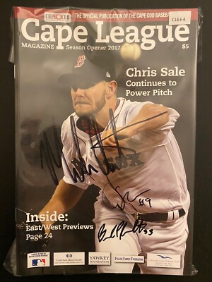Cape League Magazine Season Opener BASEBALL 2017 Signed CL63-4
