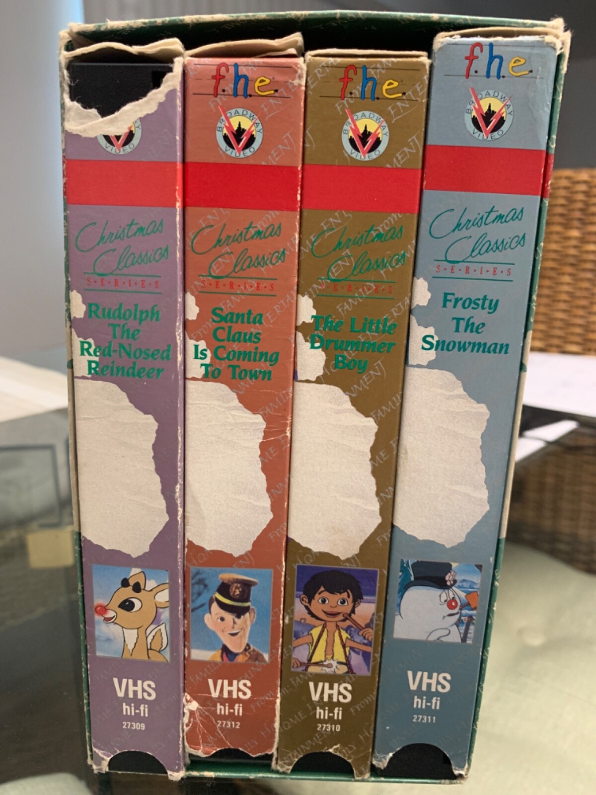希少⭐︎タグ付き　テレビアニメ世界名作劇場　クリスマスセット　4体　昭和レトロ ⭐️FHE 1990 Children's Christmas Classics Series Set 4 VHS