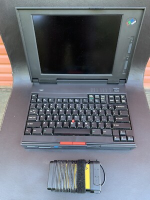 ビンテージ IBM ThinkPad 345CSノートパソコン IBM ThinkPad 345CS 80486DX4/75MHz/16MB/1GB CF/Win95 Vintage Tested
