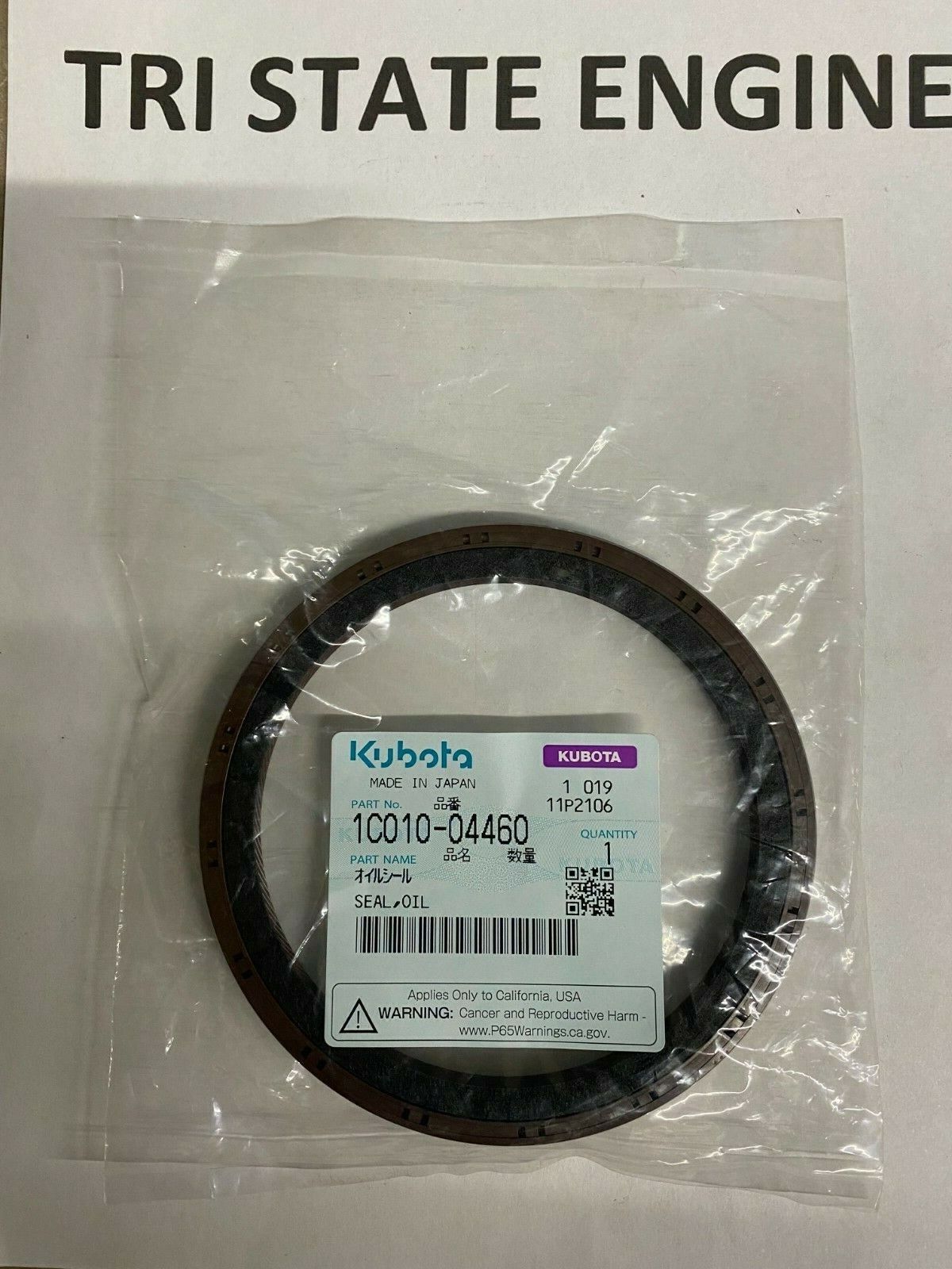 Genuine OEM Kubota Rear Engine Oil Seal 1C010-04460 For