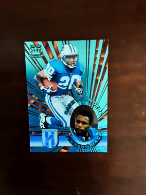 Barry Sanders #I-49  '' Platinum Blue ''  1996 Pacific Invincible    HOF