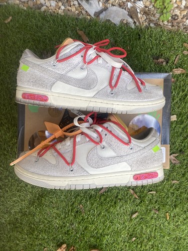 Nike Dunk Low Sail Off White Lot 40 Of 50 Mens Sneaker size Nike Dunk Low Sail Off White Lot 40 Of 50 Mens Sneaker size