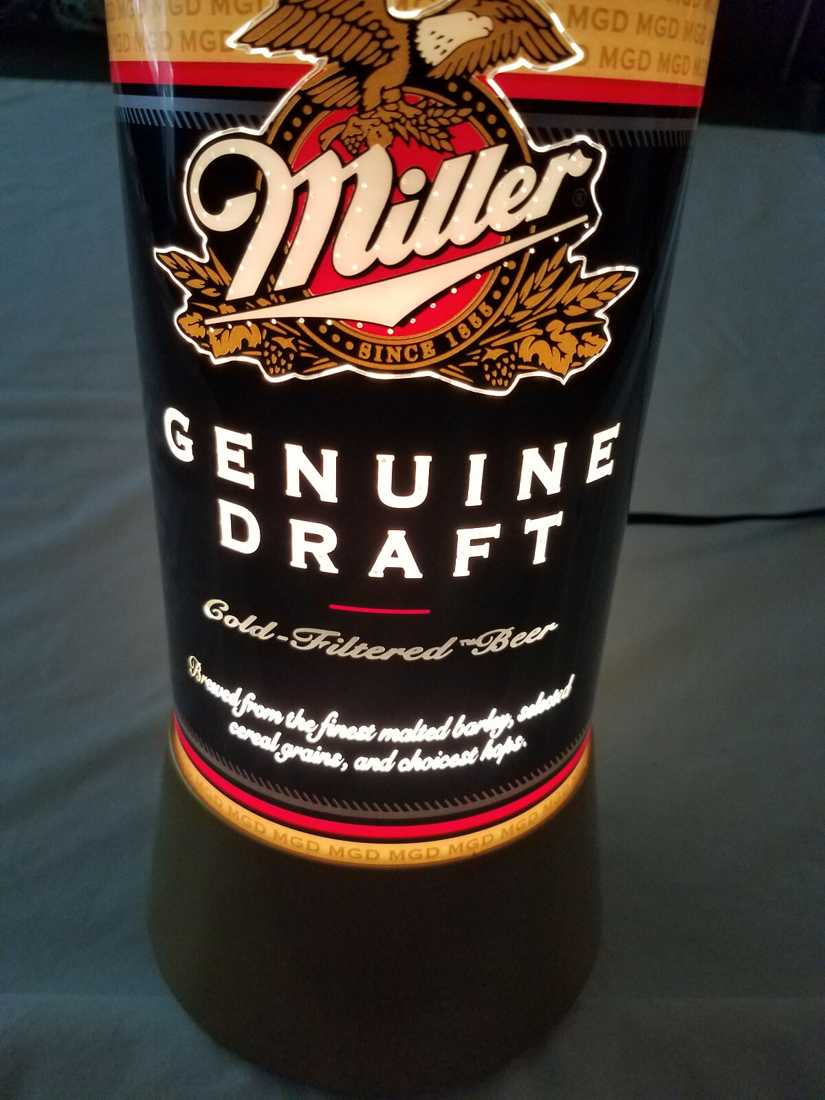 期間限定値下げ‼️Miller MGD Genuine Draft ネオンライト Miller Genuine Draft Light Beer Neon Sign