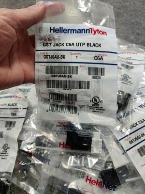 HellermannTyton - GSTJ6AU-BK - Black - 12