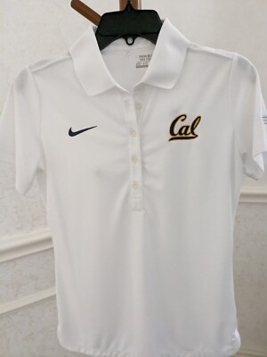 Nike Golf Tour Performance Dri-Fit White Shirt Berkley Logo