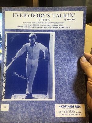  68 HARRY NILSSON sheet music  Everybody s Talking 