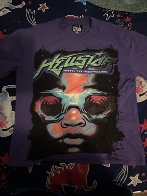 Hellstar T-Shirt 'The Future / Goggles' Purple FW23 (Capsule 10)