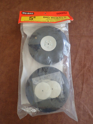 Du-Bro Big Wheels 5 inch Pt# 500RV - NEW