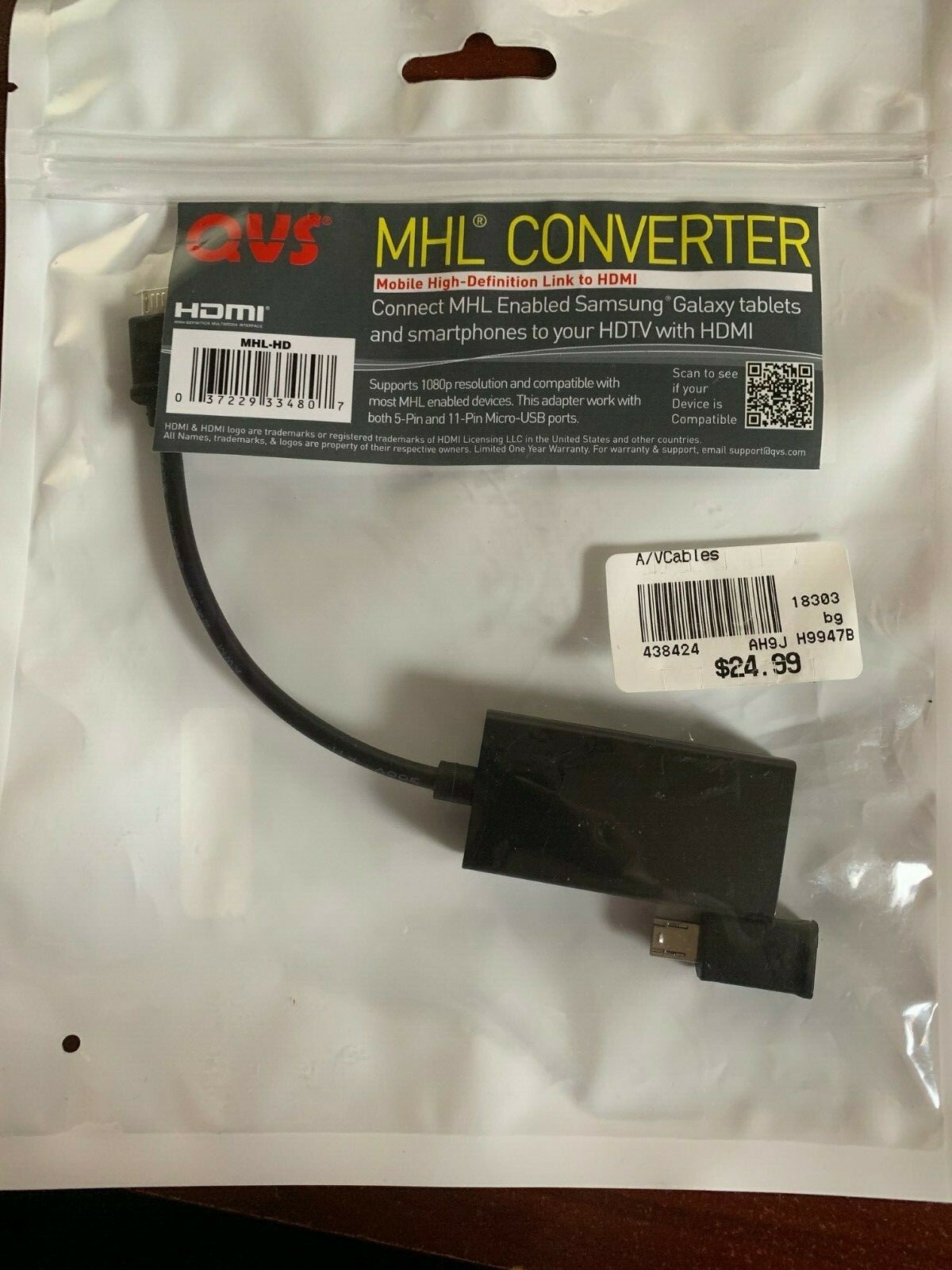 MHL Micro-USB to HDMI Converter Kit
