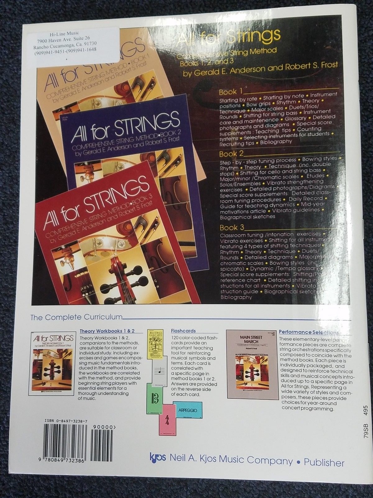 ALL FOR STRINGS COMPREHENSIVE STRING METHOD FOR STRING BASS BOOK 2