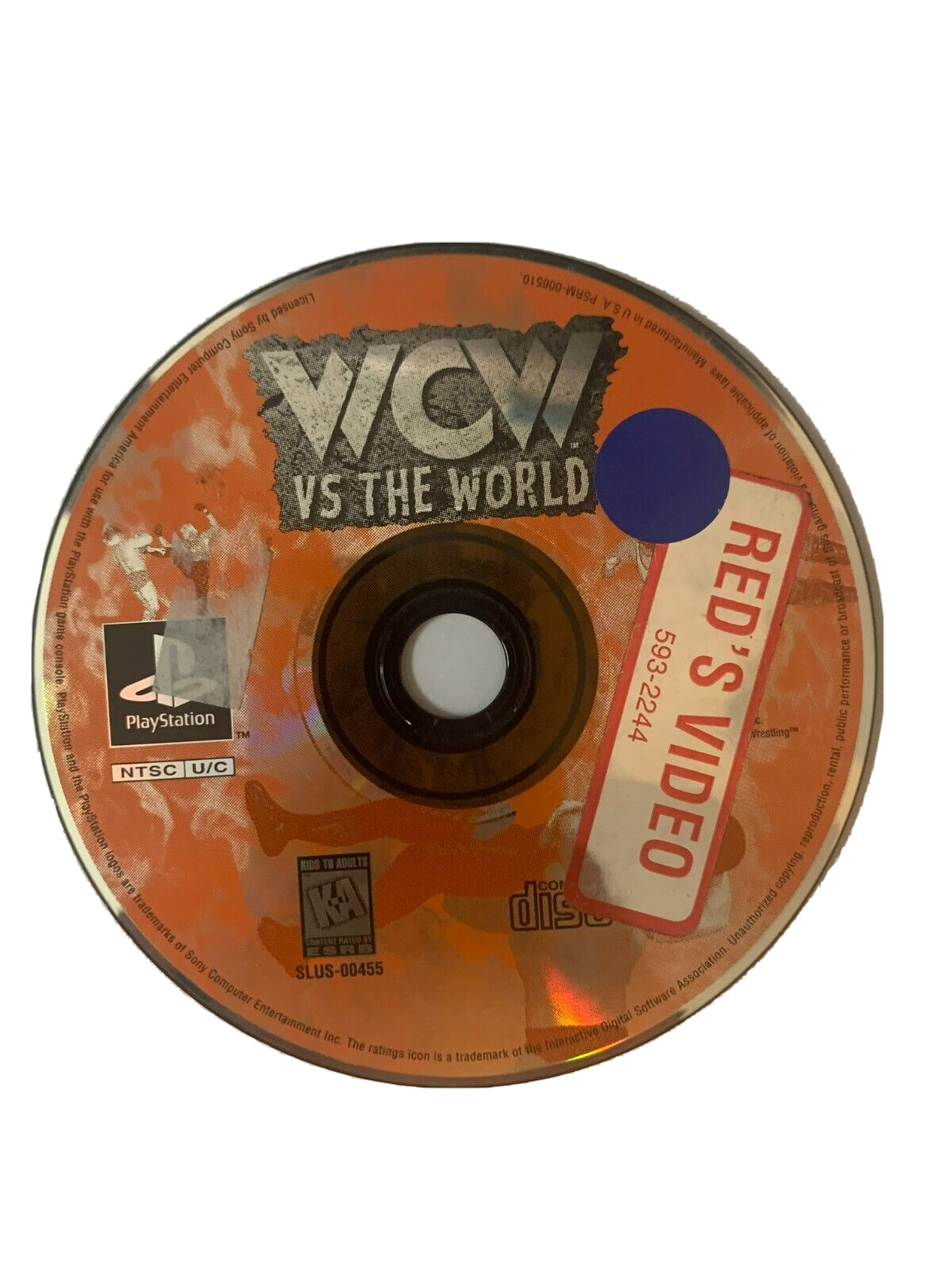 WCW vs. The World (Sony PlayStation 1, 1997): GAME DISC ONLY: Wrestling, WWE
