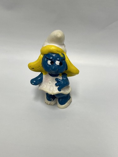 Smurfs 20534 Classic Smurfette White Dress Smurf Figure PVC