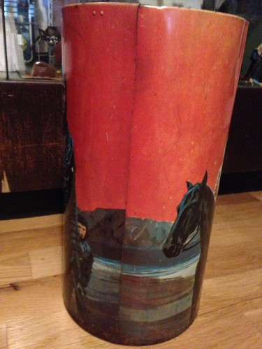 1967 PLANET OF THE APES METAL TIN TRASH GARBAGE CAN