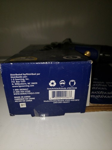 Kobalt 1/4 Inch Air Angle Die GrinderFree speed: 20,000 RPM