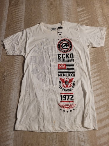 レア　ecko unltd. ホワイト Tシャツ Amazon.com: Men's Ecko Unlimited Logo White T Shirt by Maven