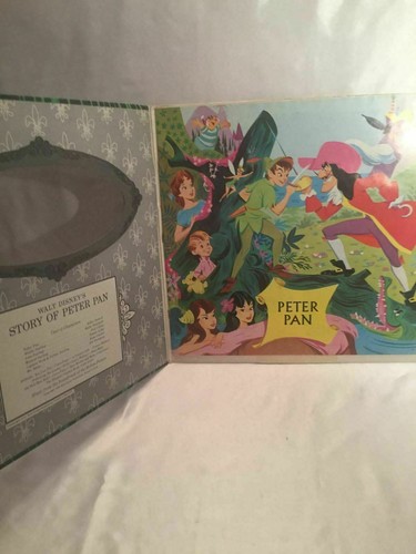 Walt Disney PETER PAN RECORD WITH Booklet Vinyl DISNEYLAND ST ST 3910