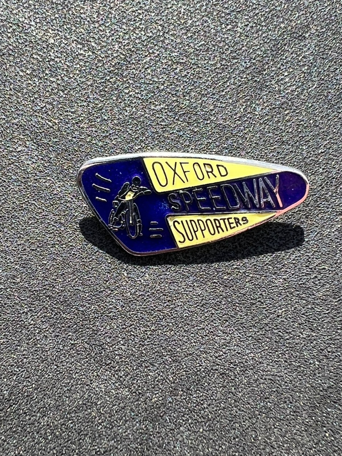 Oxford Supporters Motorcycle Speedway Motorbike Enamel Lapel Pin Badge