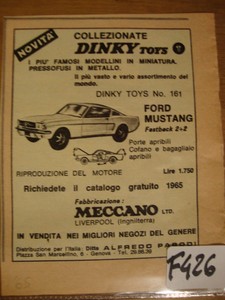 Dinky toys ford mustang 161