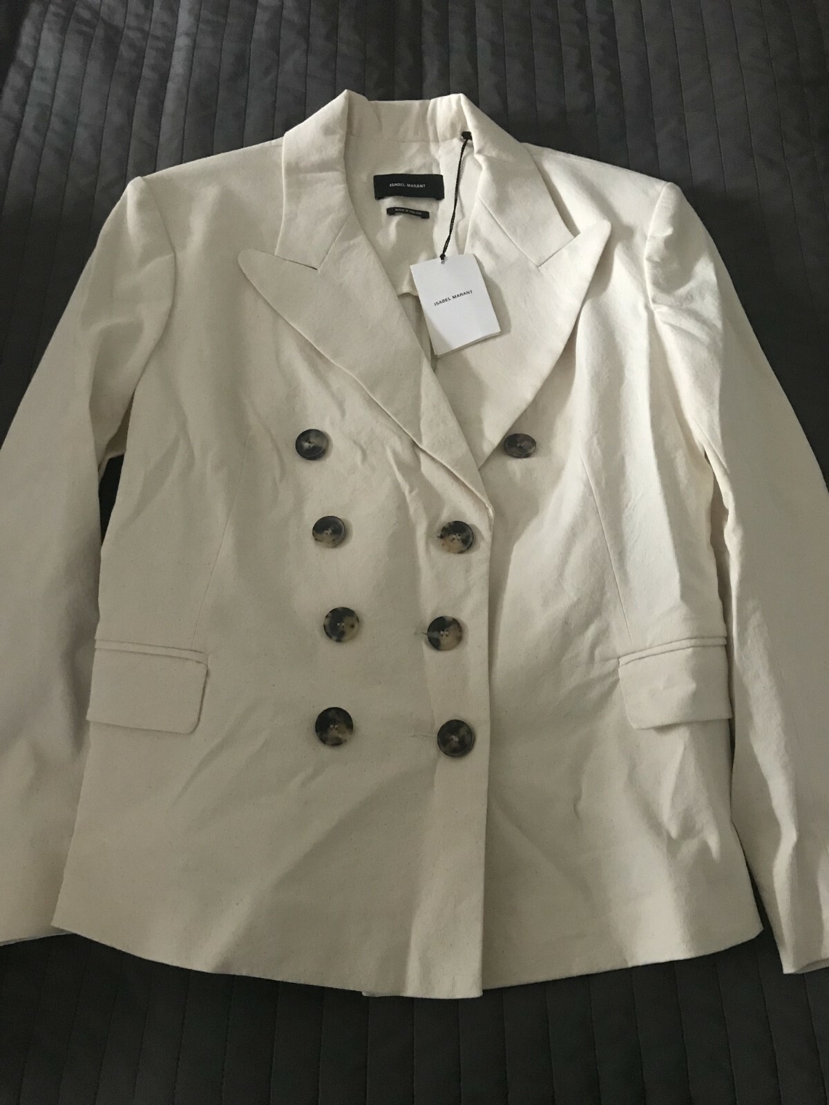 18E0091 auth ISABEL MARANT off white Pant Suit Blazer Jacket