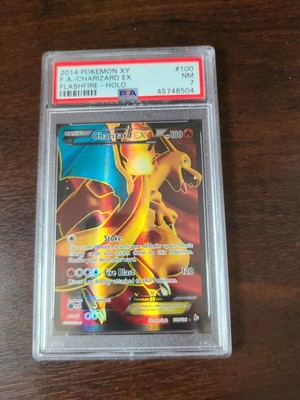 Psa 7 Near Mint Charizard Ex 100 106 Xy Flashfire Full Art Pokemon Card Pokemon Individual Cards Pokemon Trading Card Game